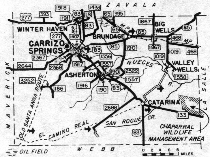Dimmitt County Map, 1930